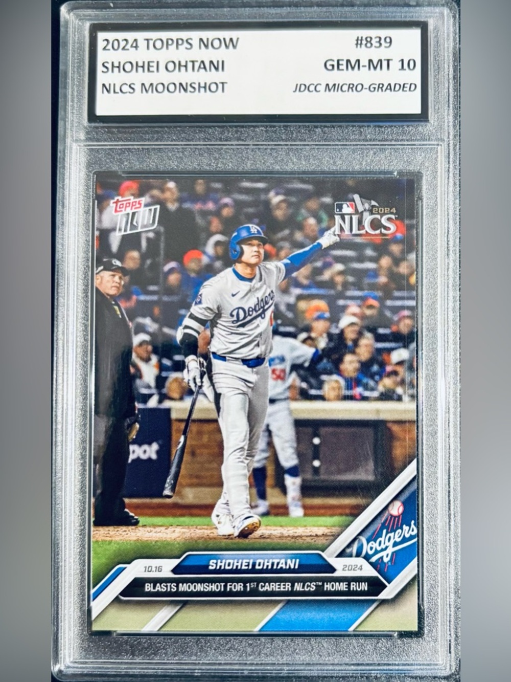 2024 Topps Shohei Ohtani #839- JDCC Micro-Graded 10 GEM-MT